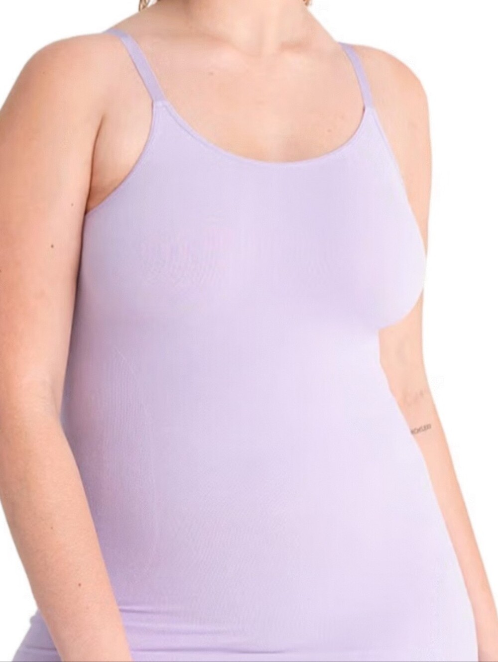 Shapermint Camisole Smoothing Shapewear Tank Bra Support Lilac 2XL